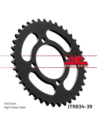 corona moto jt sprockets de acero de 39 dientes jtr834 39