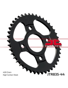 corona moto jt sprockets de acero de 44 dientes jtr835 44