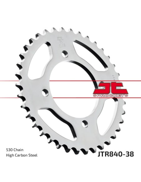corona moto jt sprockets de acero de 38 dientes jtr840 38