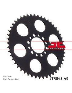 corona moto jt sprockets de acero de 49 dientes jtr845 49