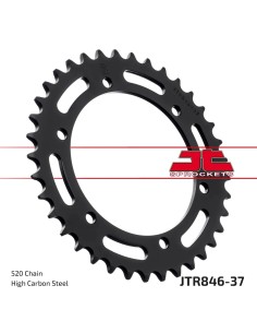 corona moto jt sprockets de acero de 37 dientes jtr846 37
