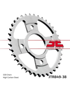 corona moto jt sprockets de acero de 38 dientes jtr849 38