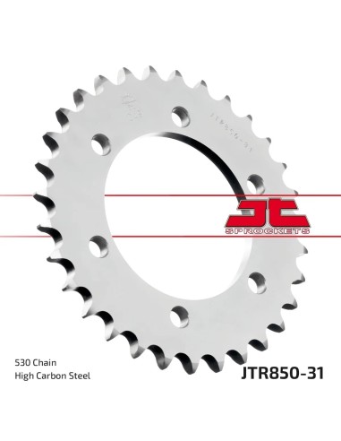 corona moto jt sprockets de acero de 31 dientes jtr850 31