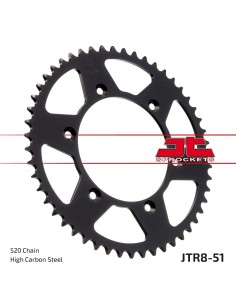 corona moto jt sprockets de acero de 51 dientes jtr8 51