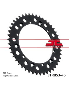 corona moto jt sprockets de acero de 46 dientes jtr853 46