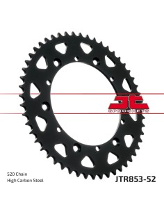 corona moto jt sprockets de acero de 52 dientes jtr853 52