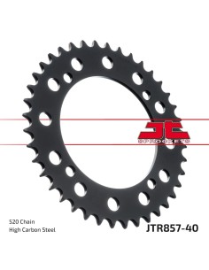corona moto jt sprockets de acero de 40 dientes jtr857 40