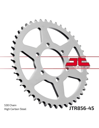 corona moto jt sprockets de acero de 45 dientes jtr856 45