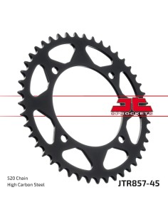 corona moto jt sprockets de acero de 45 dientes jtr857 45