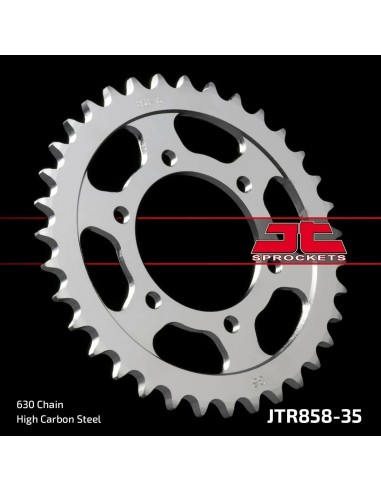 corona moto jt sprockets de acero de 35 dientes jtr858 35