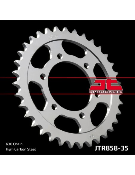 corona moto jt sprockets de acero de 35 dientes jtr858 35
