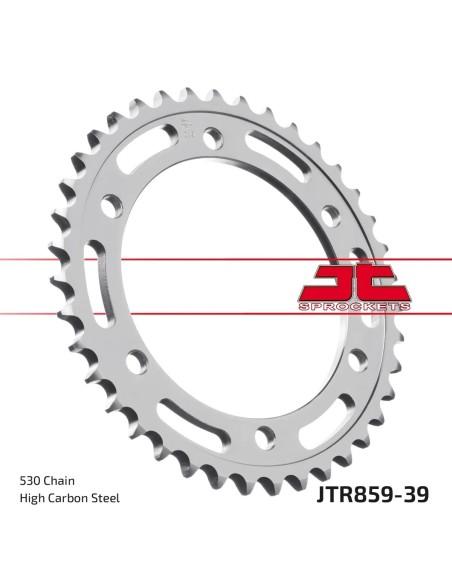 corona moto jt sprockets de acero de 39 dientes jtr859 39