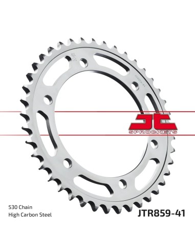corona moto jt sprockets de acero de 41 dientes jtr859 41