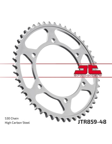 corona moto jt sprockets de acero de 48 dientes jtr859 48