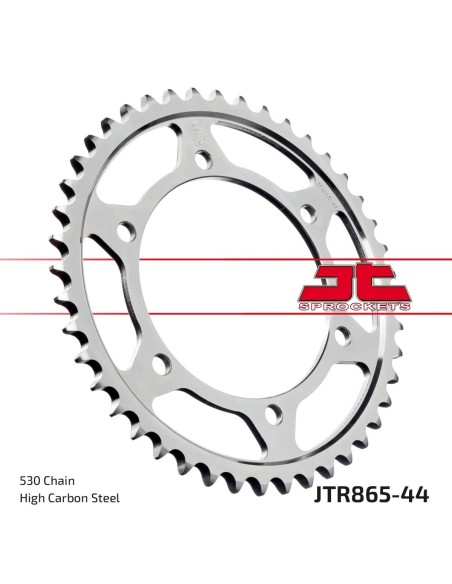 corona moto jt sprockets de acero de 44 dientes jtr865 44