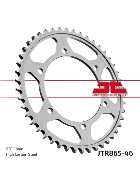 corona moto jt sprockets de acero de 46 dientes jtr865 46