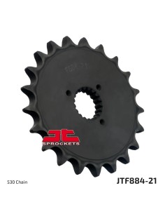 pinon de moto jt sprockets acero 21 dientes p 530 jtf884 21