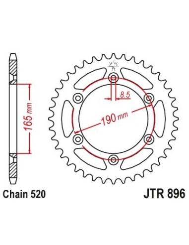 corona de aluminio 89648aljts