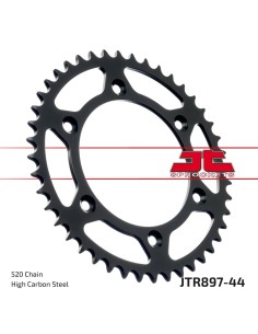 corona moto jt sprockets de acero de 44 dientes jtr897 44