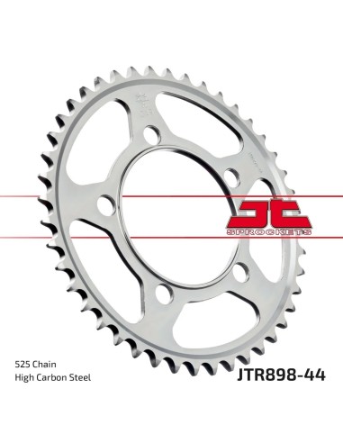 corona moto jt sprockets de acero de 44 dientes jtr898 44