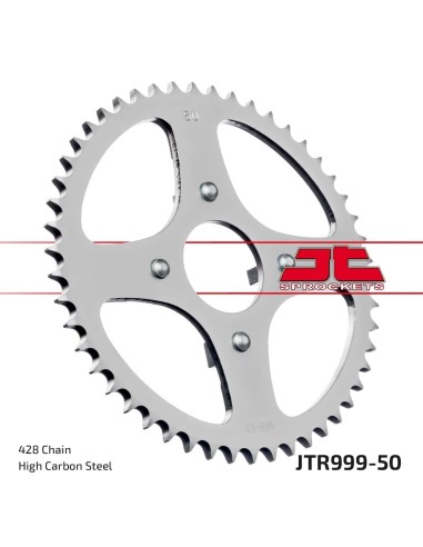 corona moto jt sprockets de acero de 50 dientes jtr999 50