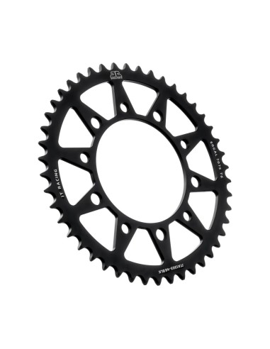 corona moto jt sprockets 46 dientes p 520 aluminio negro jta1303 46blk