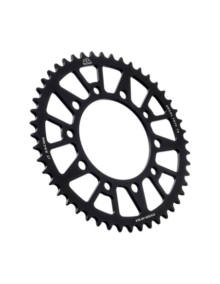 corona moto jt sprockets 48 dientes p 520 aluminio negro jta1303 48blk