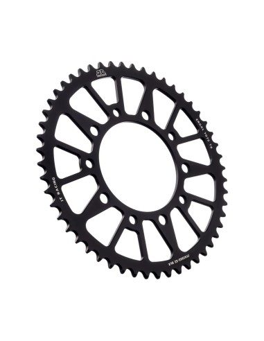 corona moto jt sprockets 52 dientes p 520 aluminio negro jta1303 52blk