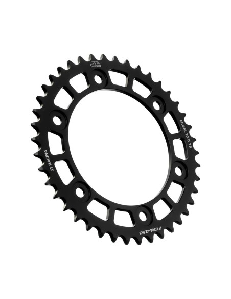 corona moto jt sprockets 42 dientes p 520 aluminio negro jta1308 42blk