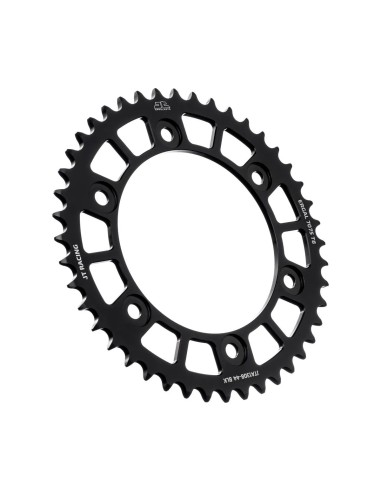 corona moto jt sprockets 44 dientes p 520 aluminio negro jta1308 44blk