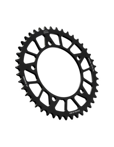 corona moto jt sprockets 43 dientes p 520 aluminio negro jta1793 43blk