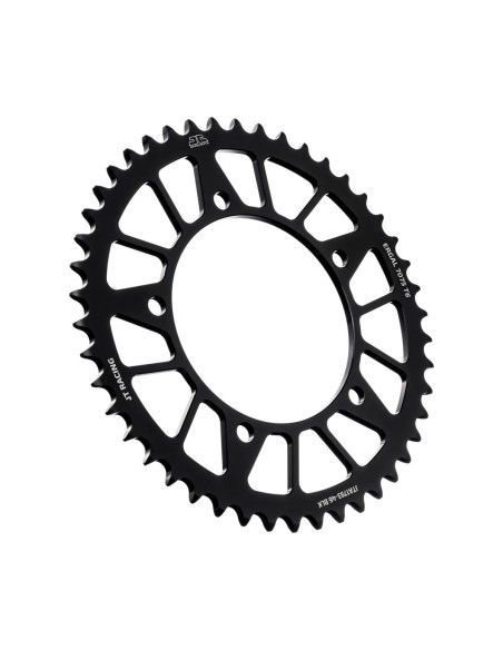 corona moto jt sprockets 46 dientes p 520 aluminio negro jta1793 46blk