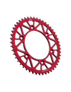 corona moto jt sprockets 49 dientes p 520 aluminio rojo jta210 49red