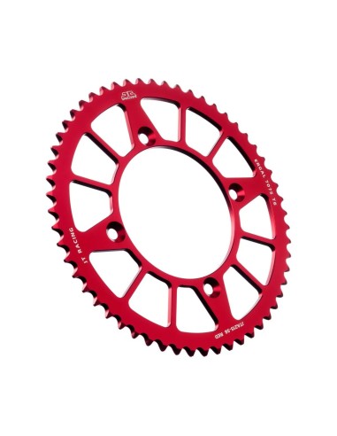 corona moto jt sprockets de aluminio de 56 dientes jta215 56red
