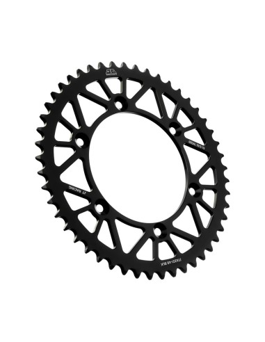 corona moto jt sprockets de aluminio de 49 dientes jta251 49blk