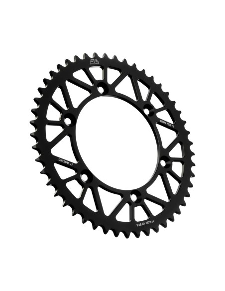 corona moto jt sprockets de aluminio de 49 dientes jta251 49blk