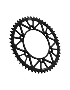 corona moto jt sprockets de aluminio de 51 dientes jta251 51blk