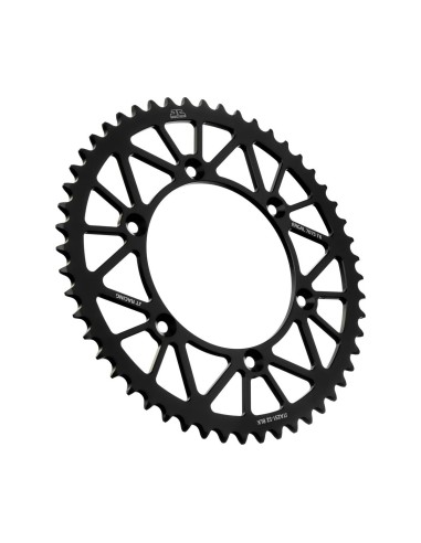 corona moto jt sprockets de aluminio de 52 dientes jta251 52blk