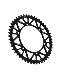 corona moto jt sprockets de aluminio de 49 dientes jta460 49blk