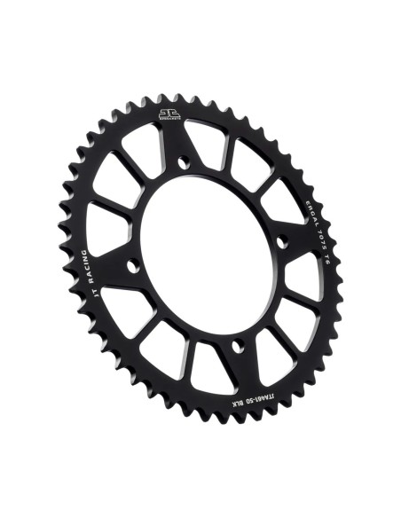 corona moto jt sprockets de aluminio de 50 dientes jta461 50blk