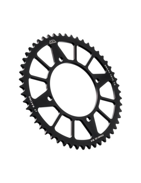 corona moto jt sprockets de aluminio de 52 dientes jta461 52blk