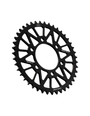 corona moto jt sprockets 43 dientes p 520 aluminio negro jta478 43blk