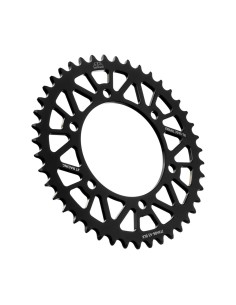 corona moto jt sprockets 43 dientes p 520 aluminio negro jta486 43blk