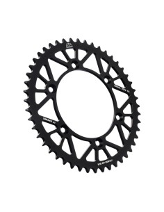 corona moto jt sprockets 48 dientes p 520 aluminio negro jta808 48blk