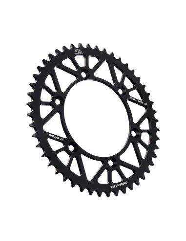 corona moto jt sprockets 48 dientes p 520 aluminio negro jta808 48blk