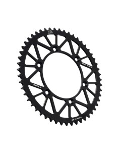 corona moto jt sprockets 52 dientes p 520 aluminio negro jta808 52blk