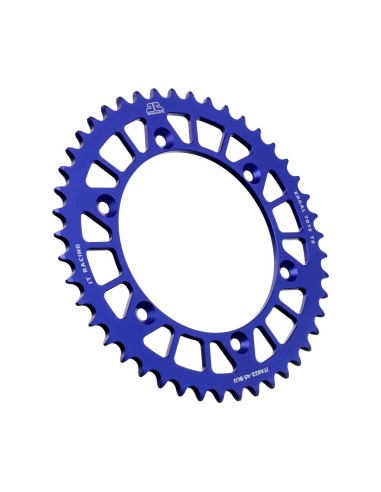 corona moto jt sprockets de aluminio de 45 dientes jta822 45blu