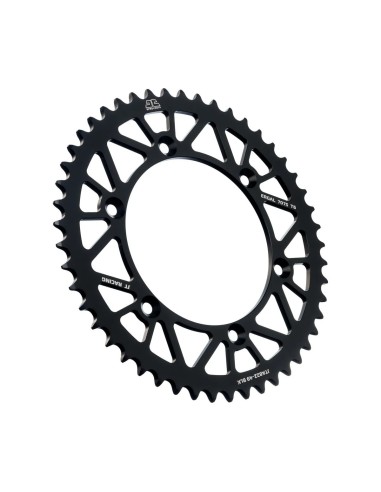 corona moto jt sprockets 49 dientes p 520 aluminio negro jta822 49blk