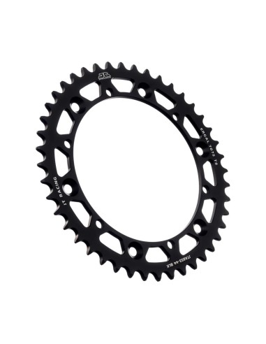 corona moto jt sprockets 44 dientes p 520 aluminio negro jta853 44blk