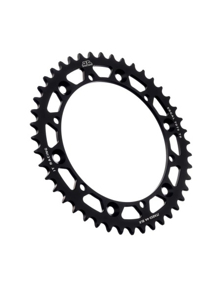 corona moto jt sprockets 44 dientes p 520 aluminio negro jta853 44blk